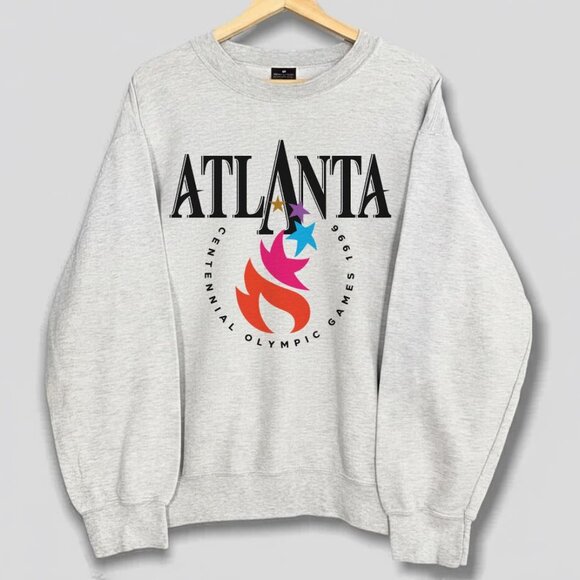 Gildan Tops - Vintage Atlanta Olympics Sweatshirt, Atlanta Olympics Games 1996 sweater unisex